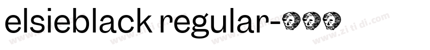 elsieblack regular字体转换